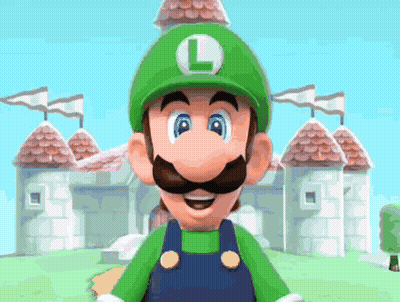 Cartoon Character With Green Hat And Letter L GIF