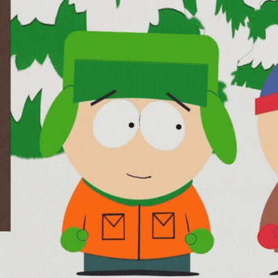 Cartoon Character With Green Hat And Orange Jacket And Check Mark On Sleeve GIF