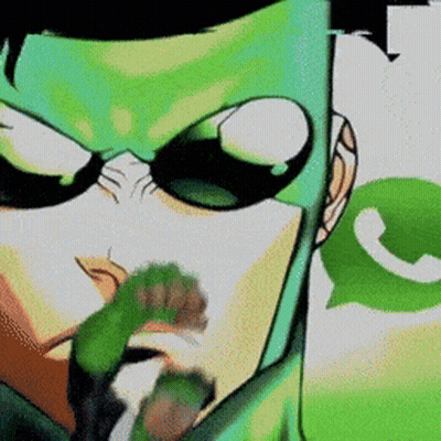 Cartoon Character With Green Mask GIF