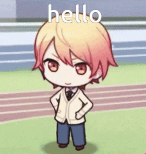 Cartoon Character With Hands On Hips Saying Hello GIF