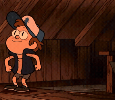 Cartoon Character With Hat And Glasses GIF