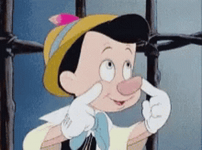 Cartoon Character With Hat And Gloves Making Face GIF
