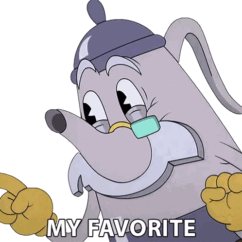 Cartoon Character With Hat And Mustache Says My Favorite Sticker