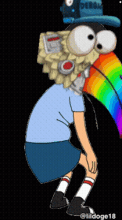 Cartoon Character With Hat Saying Detroit GIF