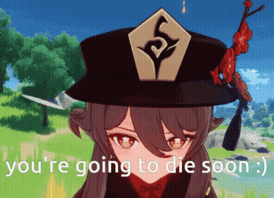 Cartoon Character With Hat Saying You're Going To Die Soon GIF