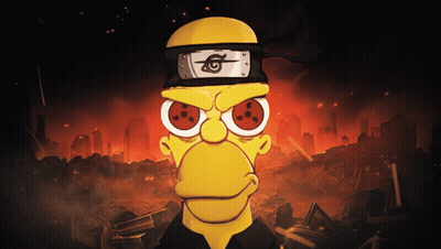 Cartoon Character With Headband And Symbol GIF