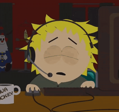 Cartoon Character With Headset And I Love Mickey Mug GIF