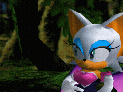 Cartoon Character With Heart On Chest In Woods GIF