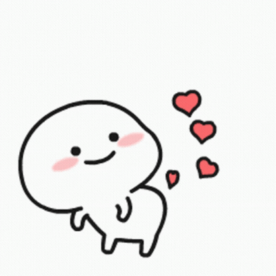 Cartoon Character With Hearts GIF