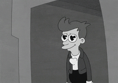 Cartoon Character With Hearts In Eyes Blowing Heart GIF