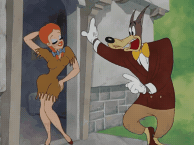 Cartoon Character With Hearts In Eyes GIF