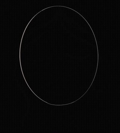Cartoon Character With Hearts In Eyes Sitting On Desk GIF