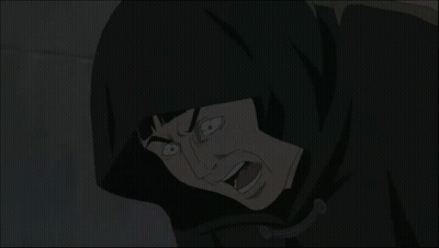 Cartoon Character With Hood Making Funny Face GIF