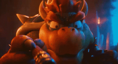 Cartoon Character With Horns And Spikes Looking At Camera GIF