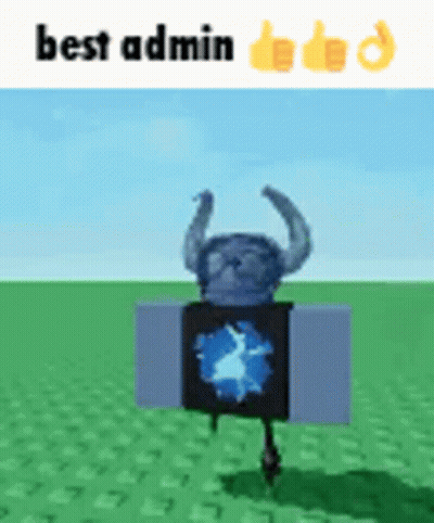 Cartoon Character With Horns Thumbs Up In Field GIF