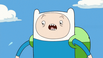 Cartoon Character With Huge Mouth and Hand on Chest
