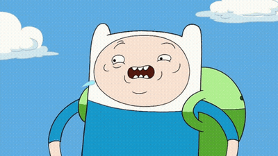 Cartoon Character With Huge Mouth Hand on Chest