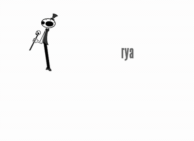Cartoon Character With Iya Forehead Tattoo GIF