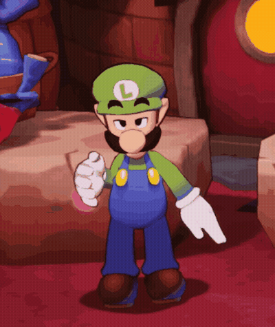 Cartoon Character With L On Hat Pointing GIF