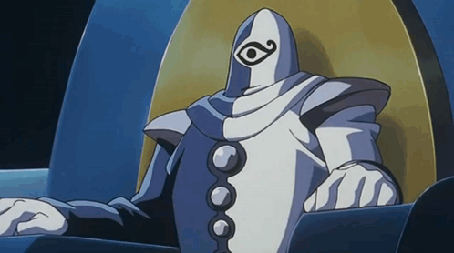 Cartoon Character With Large Eye On Face GIF