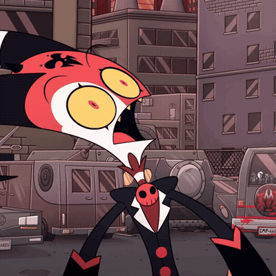 Cartoon Character With License Plate LMC-MC GIF