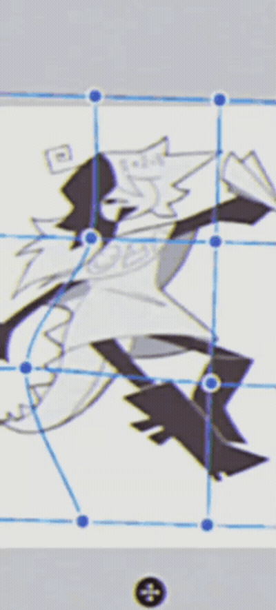 Cartoon Character With Lines And Circles GIF