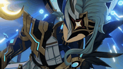 Cartoon Character With Long Hair And Mask GIF