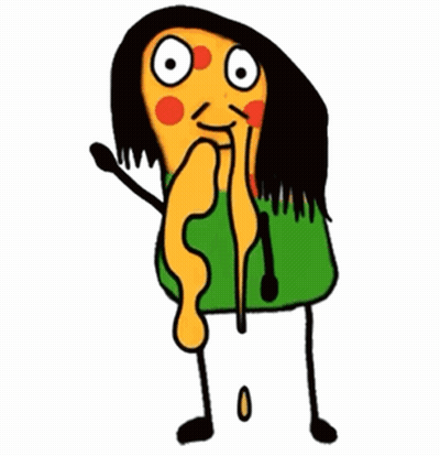 Cartoon Character With Long Hair Waving In Green Shirt GIF