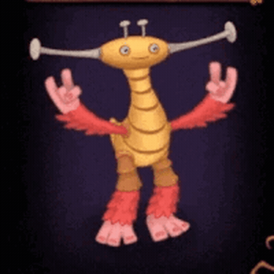 Cartoon Character With Long Neck And Arms GIF