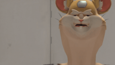 Cartoon Character With Long Neck GIF
