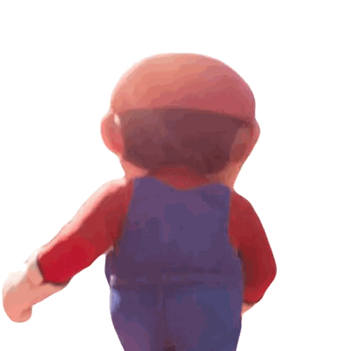 Cartoon Character With M Hat Sticker