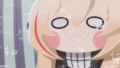 Cartoon Character With Math Equations GIF