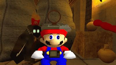 Cartoon Character With McDonald's French Fries On Hat GIF