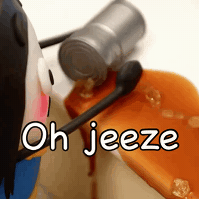 Cartoon Character With Microphone Saying Oh Jeeze GIF