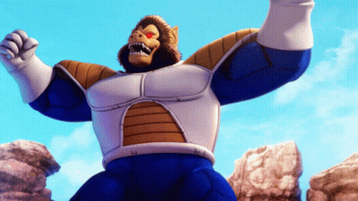 Cartoon Character With Monkey Head And Arms GIF