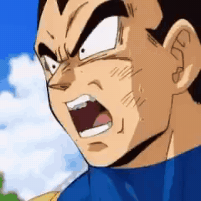 Cartoon Character With Mouth Open And Blue Shirt GIF