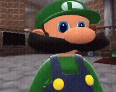 Cartoon Character With Mustache And Green Hat GIF