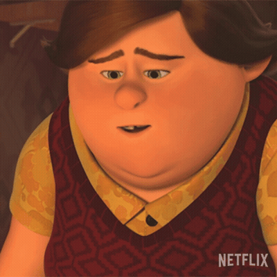 Cartoon Character With Netflix GIF