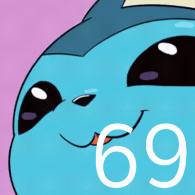 Cartoon Character With Number 69 GIF