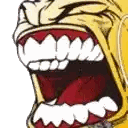 Cartoon Character With Open Mouth Sticker
