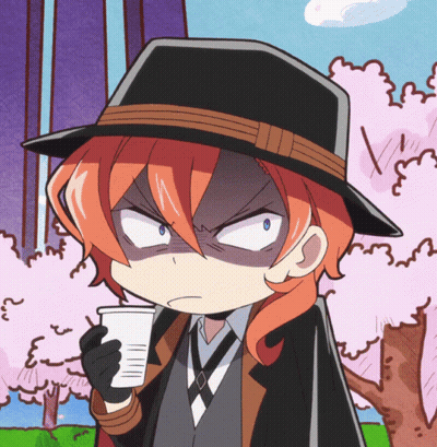 Cartoon Character With Orange Hair And Black Hat GIF
