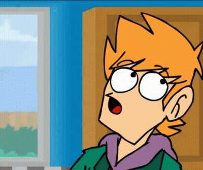 Cartoon Character With Orange Hair Surprised