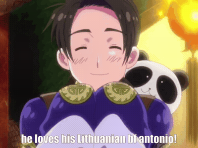 Cartoon Character With Panda Bear He Loves His Lithuanian Brantonio GIF