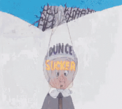 Cartoon Character With Party Hat Saying Azue GIF