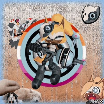Cartoon Character With Picmix GIF