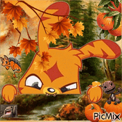 Cartoon Character With Picmix GIF