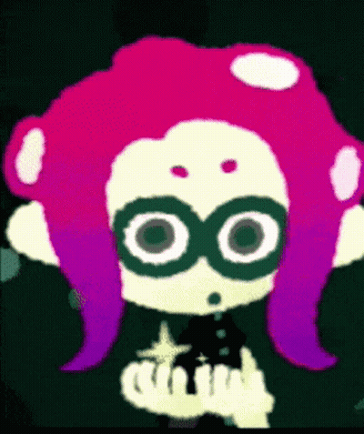 Cartoon Character With Pink And Purple Hair GIF
