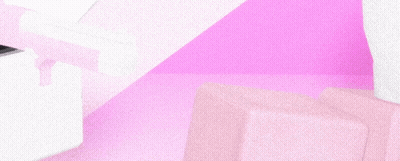Cartoon Character With Pink Eyes On Pink Background GIF