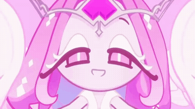 Cartoon Character With Pink Hair And Crown GIF