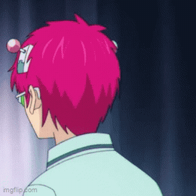 Cartoon Character With Pink Hair And Green Glasses GIF